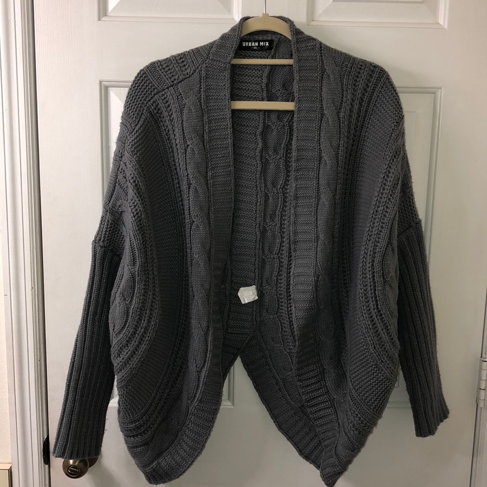 Chunky Gray Cardigan